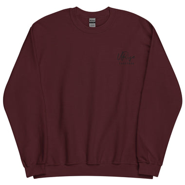 "URise Together" Embroidered Sweatshirt - Maroon - URiseTogetherApparel