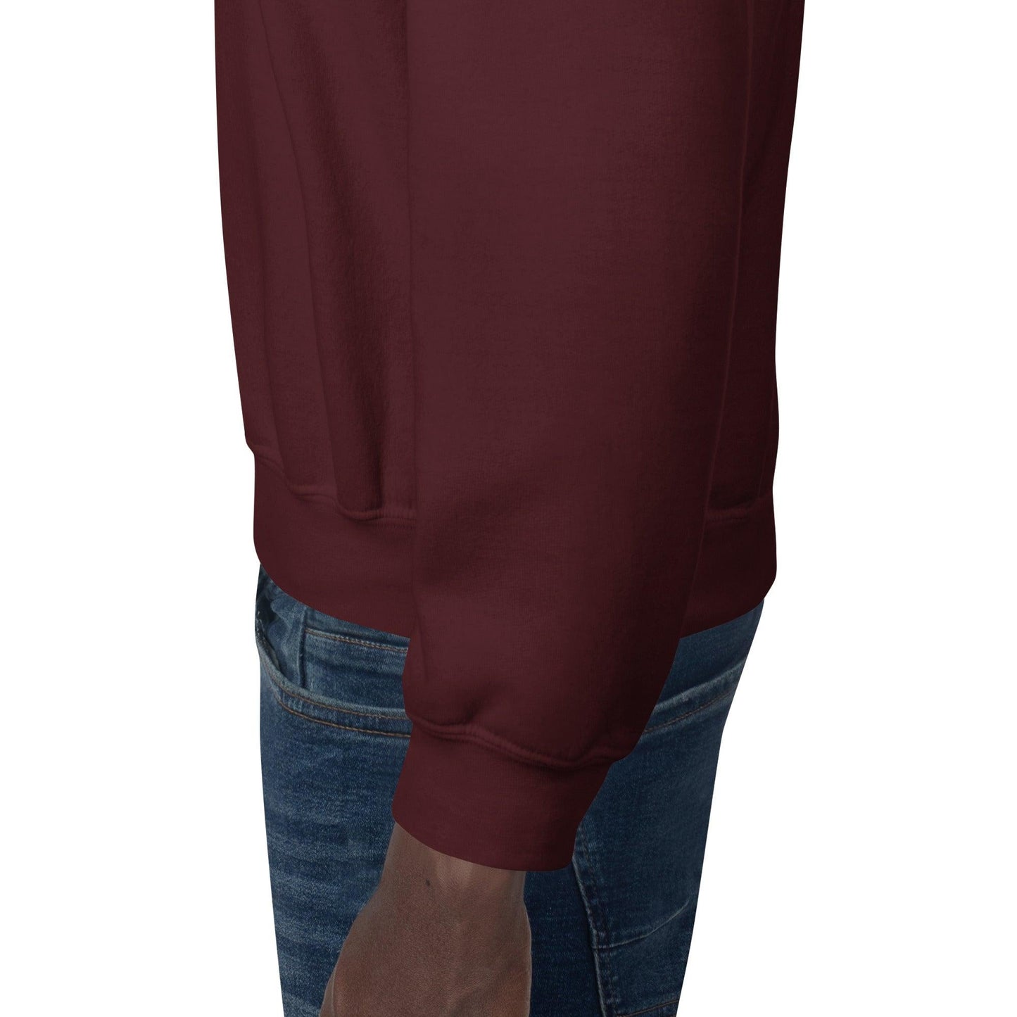 "URise Together" Embroidered Sweatshirt - Maroon - URiseTogetherApparel