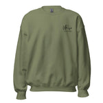 "URise Together" Embroidered Sweatshirt - Military Green - URiseTogetherApparel