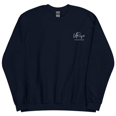 "URise Together" Embroidered Sweatshirt - Navy - URiseTogetherApparel