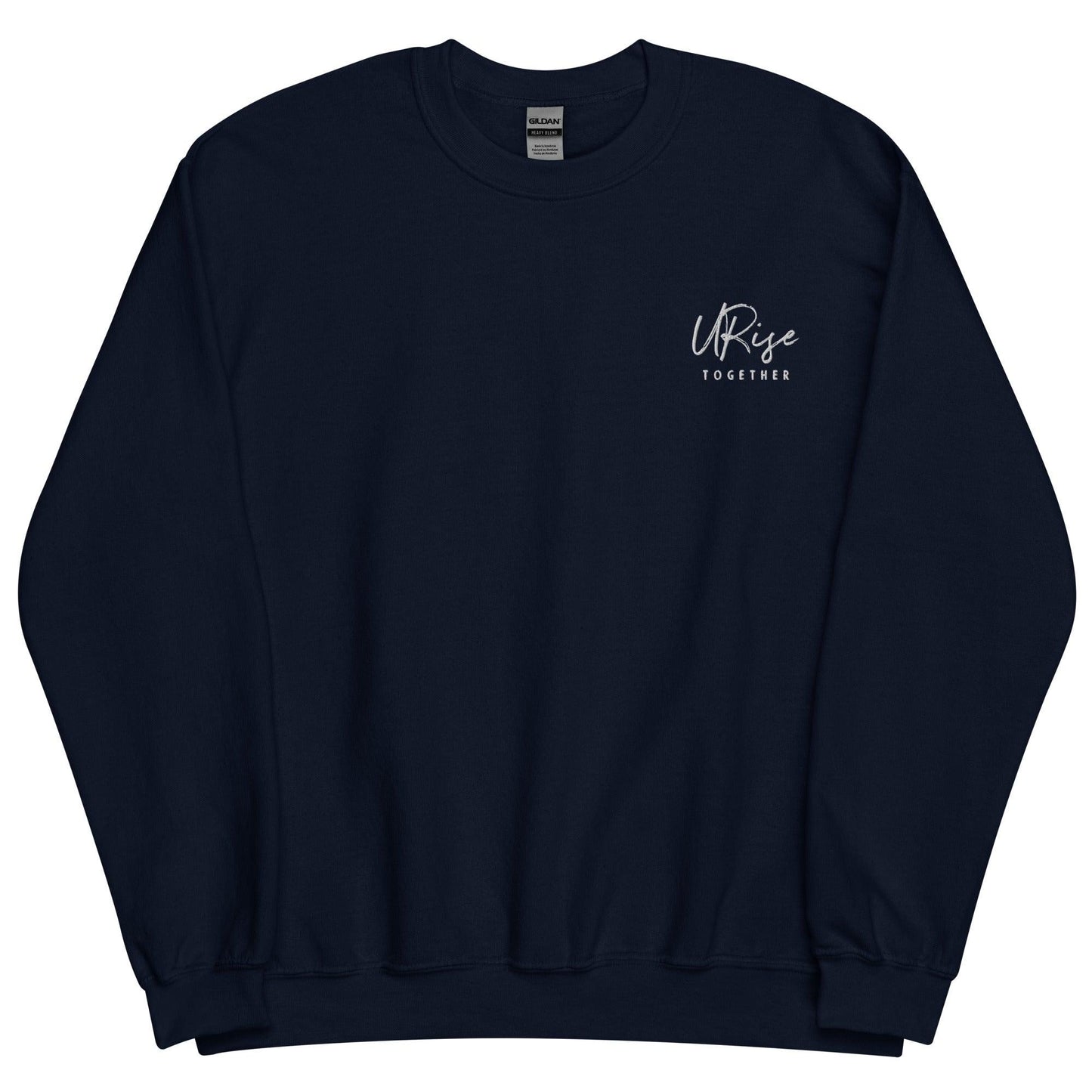 "URise Together" Embroidered Sweatshirt - Navy - URiseTogetherApparel