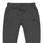"URise Together" Embroidered fleece sweatpants - Dark Grey - URiseTogetherApparel
