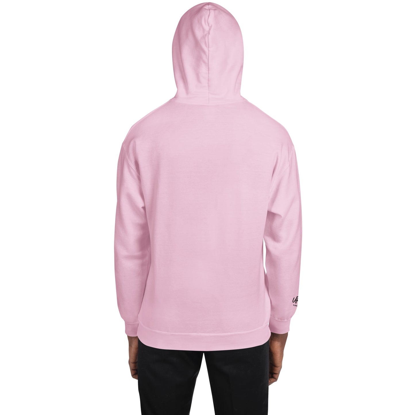 "URise Together" Embroidered Hoodie Pink