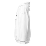 URise Together Logo Unisex Embroidered Hoodie  Cotton- White