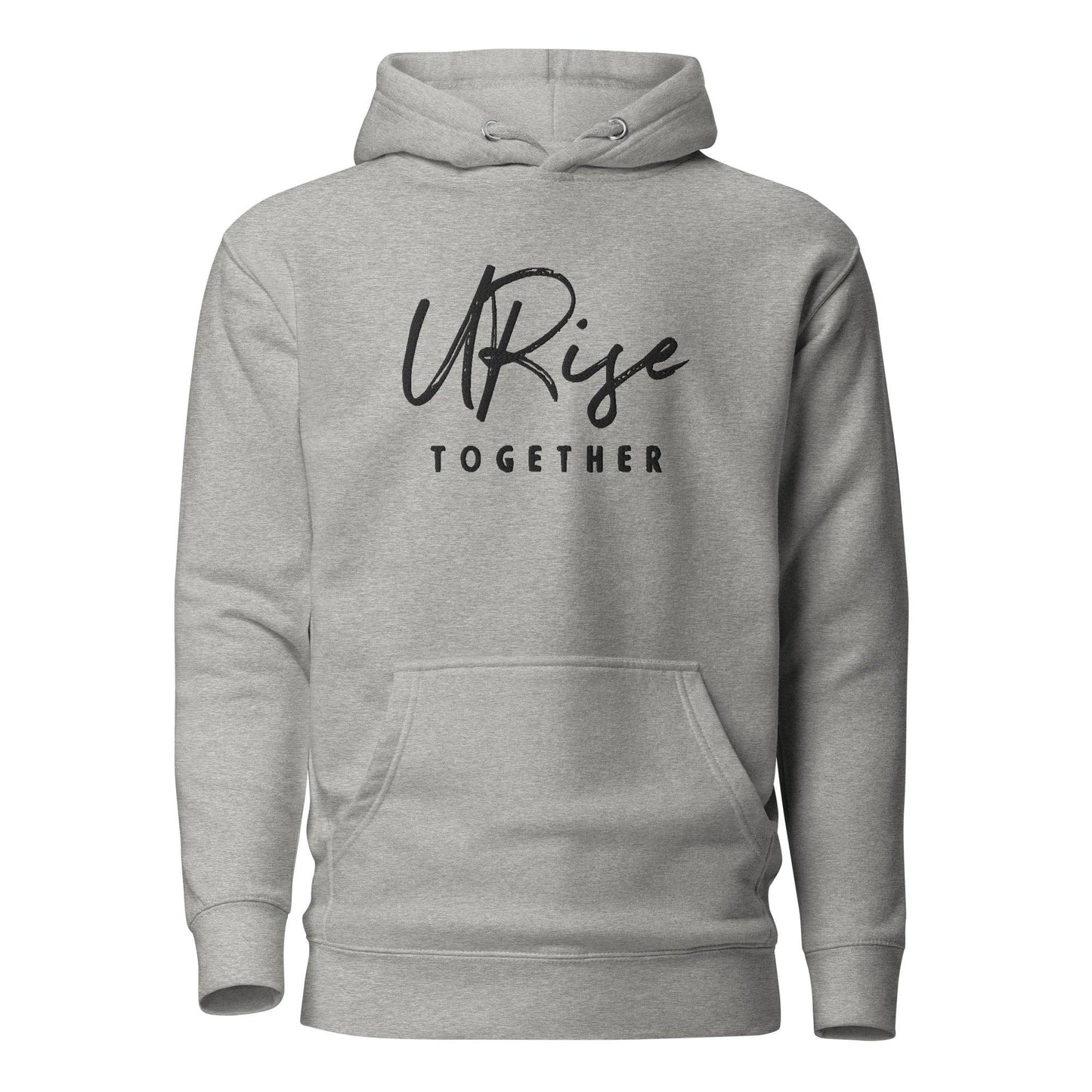 "URise Together" Embroidered logo Hoodie - Grey - URiseTogetherApparel