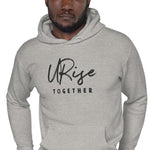 "URise Together" Embroidered logo Hoodie - Grey - URiseTogetherApparel