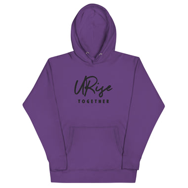 URise Embroidered Purple Hoodie