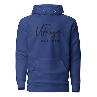 "URise Together" Embroidered logo Hoodie - Blue - URiseTogetherApparel