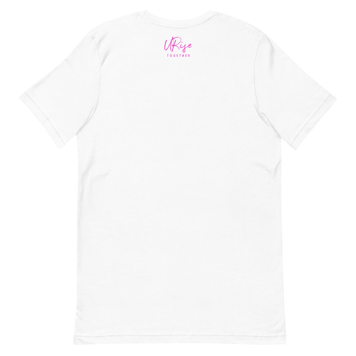 "URise Together" Logo T-shirt - White/ Pink