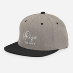 "URise Together" Embroidered Snapback Hat - Black - URiseTogetherApparel