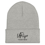 "URise Together" Embroidered Cuffed Beanie - Grey - URiseTogetherApparel