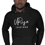 "URise Together" Embroidered logo Hoodie - Black - URiseTogetherApparel